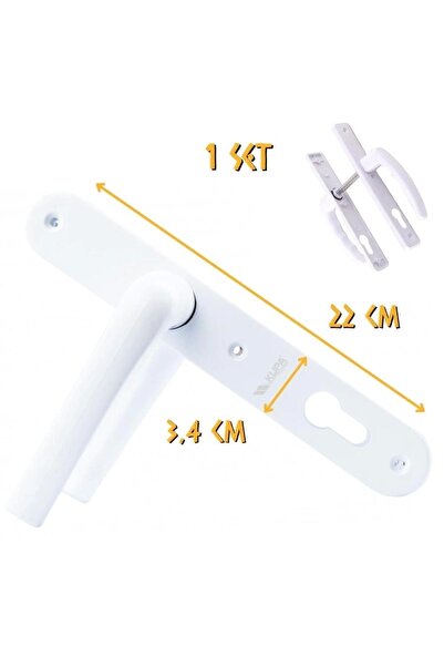 Genel Markalar PVC Pimapen Kapı Kolu - Yale - 1 Takım