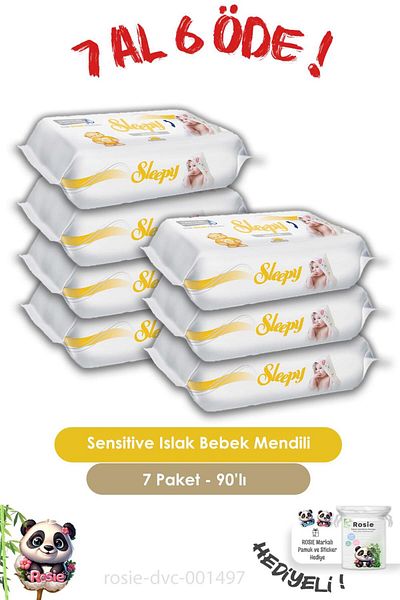 Sleepy 90's Sensitive Wet Wipes - Buy 7 Get 6, Rosie