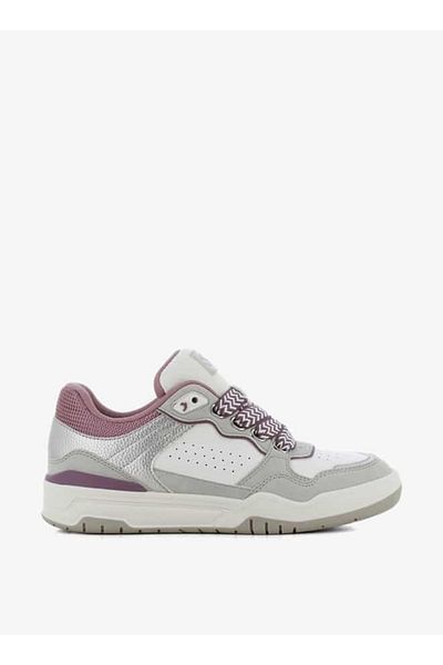 SJ Women's Panelled Lace-Up Low Ankle Sneakers