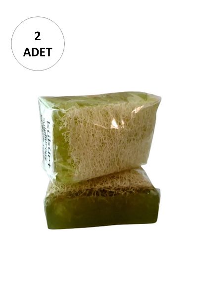 MR RZN STORE 2 Pieces Natural Pumpkin Fiber Sulfur Soap