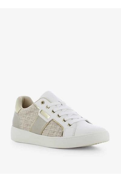 SJ Women's Textured Sneakers with Lace-Up Closure