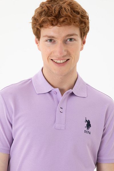 U.S. Polo Assn. Люлякова мъжка базова тениска -50284633-VR034