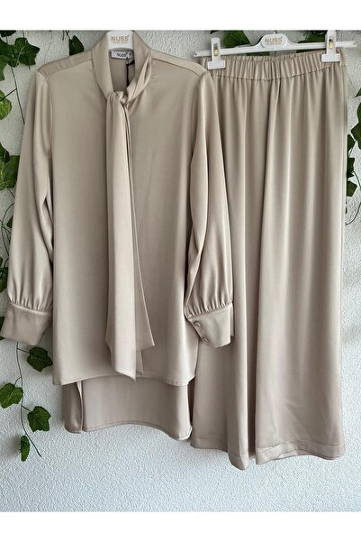 Nuss Silk Crepe Double Suit 1006 Sand