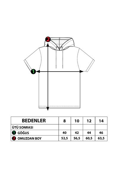 Toontoy Boy's Hooded Printed T-Shirt
