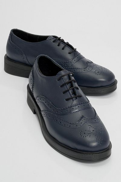 LuviShoes Дамски обувки Оксфорд от естествена кожа Avra ​​Laci Skin