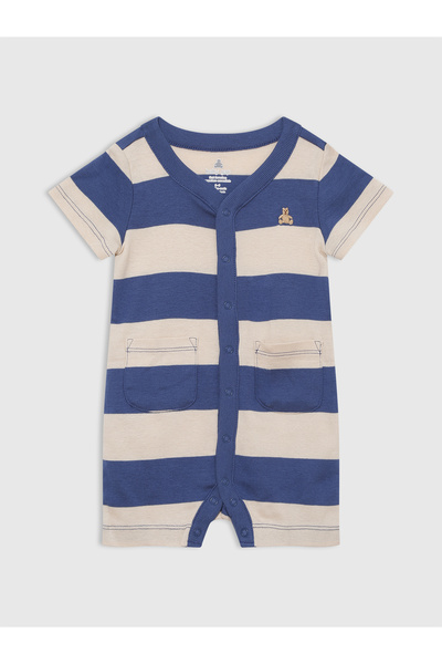 GAP Bebek Koyu Mavi Brannan Ayı Grafikli Bodysuit