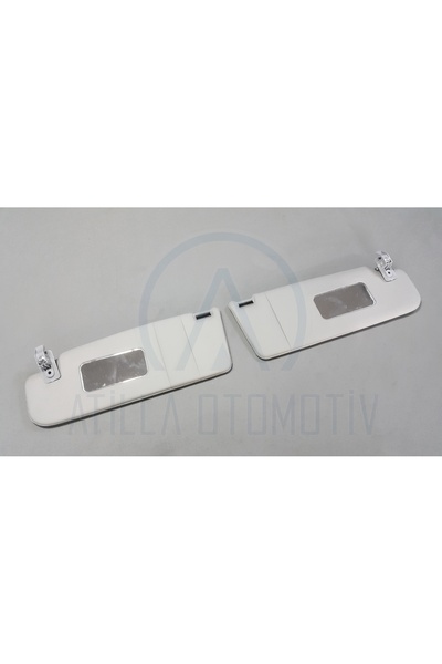 MAP Auto Teile 2 x VW POLO 6N1 1995-1999 TAVAN İÇ GÜNEŞLİK ÖN SOL-SAĞ GRİ