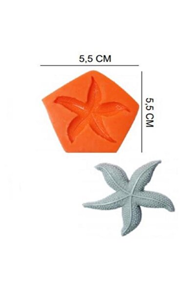 Pastaland نجم البحر السيليكون - 5.5*5.5 سم، قالب السكر والعجين