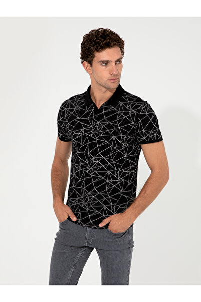 Cacharel Tricou negru cu guler polo 50230521-VR046