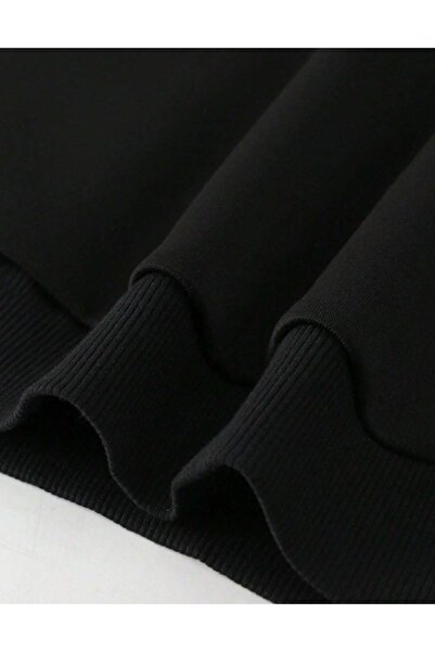 Altamira Σετ ανδρικής φόρμας με μαύρη κάθετη στάμπα Oversize Crew Neck