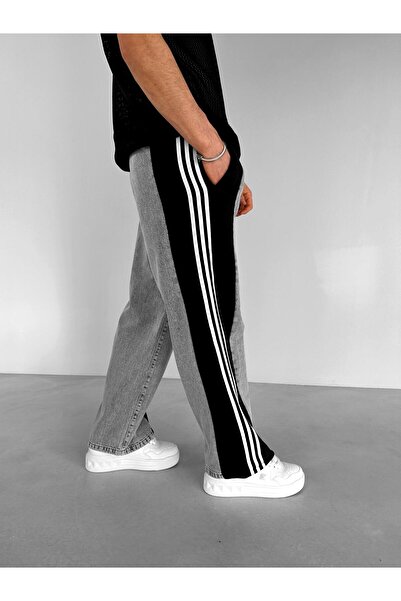 ablukaonline Szürke férfi táskás farmer - dupla arcú farmernadrág