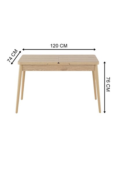 dekorazi Talya Ortadan Açılır Masa 75x120 cm