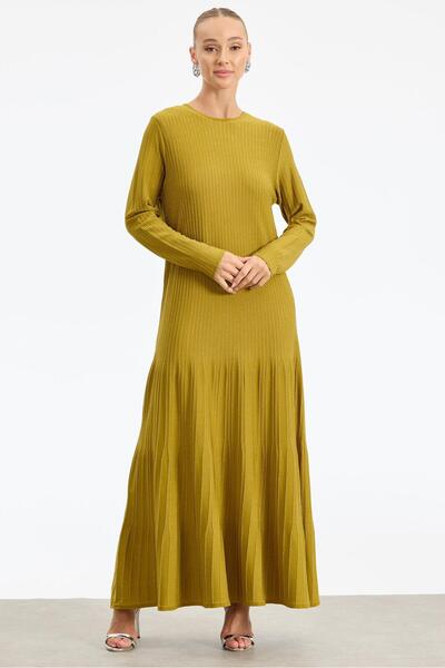 Tığ Triko Simli Rayon Elbise ASİT