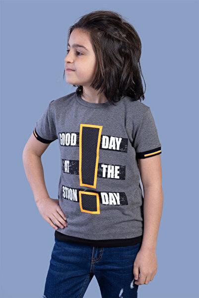 Toontoy Băiat - Tricou Neon cu imprimeu Garni cu detalii