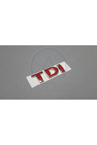 Genel Markalar VOLKSWAGEN PASSAT 1997-2005 TDİ BAGAJ YAZISI KROM 3 KIRMIZI