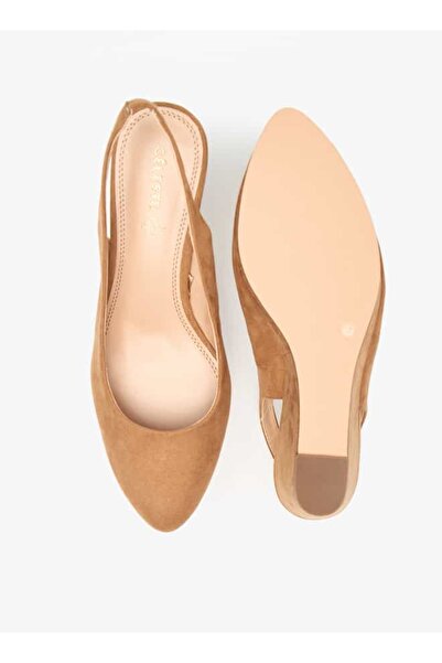 Celeste Women's Solid Slip-On Pump Shoes with Wedge Heels