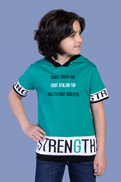 Toontoy Μπλουζάκι με κουκούλα με στάμπα για αγόρι