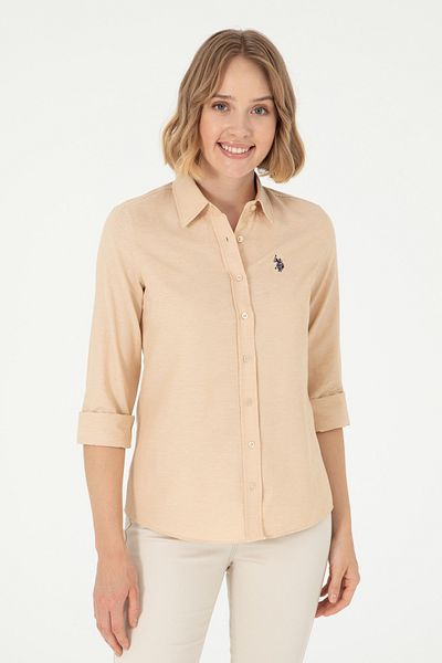 U.S. Polo Assn. Кафява дамска риза
