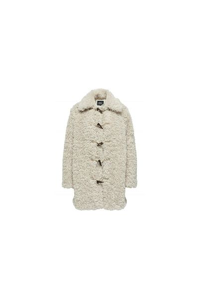 ONLY Μπεζ Faux Fur Duffle Coat - Γυναικείο παλτό Otw 15325921-Pumicesto