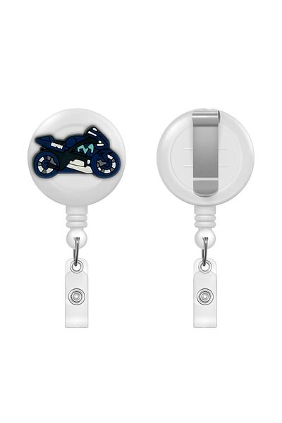 PABALAS Blue Motorcycle Figured Yoyo Card Holder
