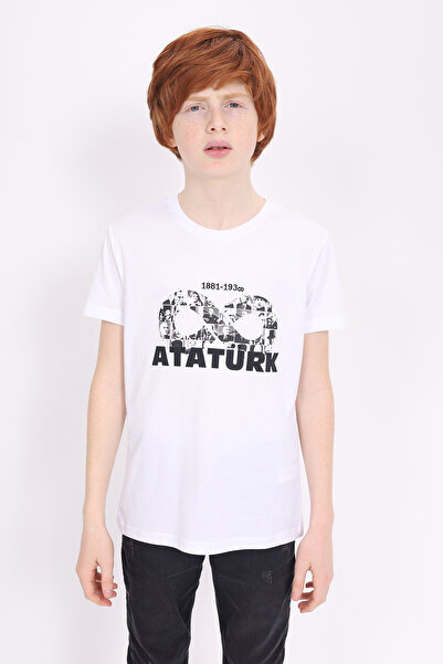 Toontoy Παιδικό μπλουζάκι Unisex με στάμπα Ataturk