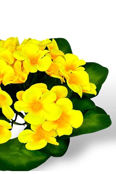 Nettenevime Yapay Çiçek Kadife Menekşe Gerçekçi Doku SARI