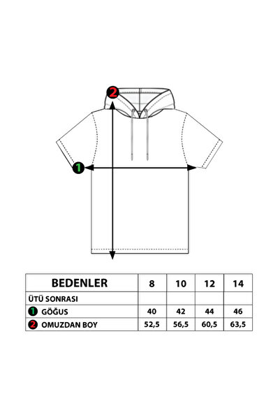Toontoy Футболка з капюшоном для хлопчика з принтом