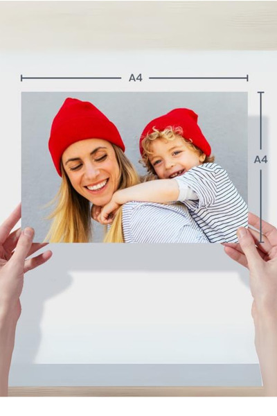 Mementoboxes Kişisel Premium Fotoğraf Baskısı 10 Adet A4 Boyutunda (21x29,7 cm)