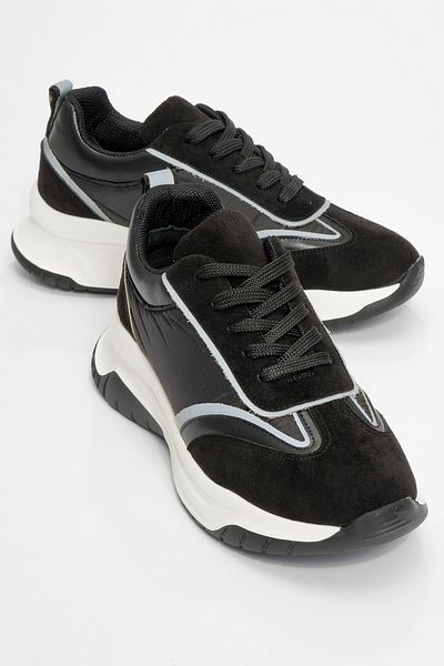 LuviShoes Γυναικεία αθλητικά παπούτσια ROCH Black Parachute