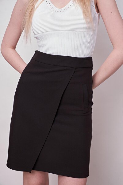 Jument Γυναικεία μαύρη Virginya ψηλόμεση φούστα 2525