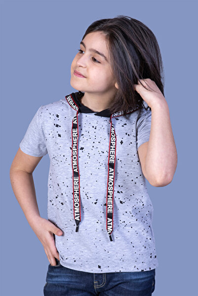 Toontoy Μπλουζάκι για αγόρι με κουκούλα ριγέ