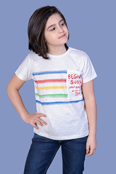 Toontoy Tricou pentru băieți - cu buzunare și cu imprimeu