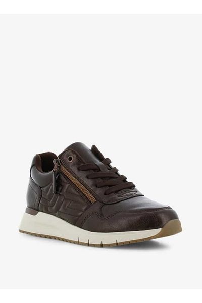 SJ Women's Panelled Lace-Up Low Ankle Sneakers