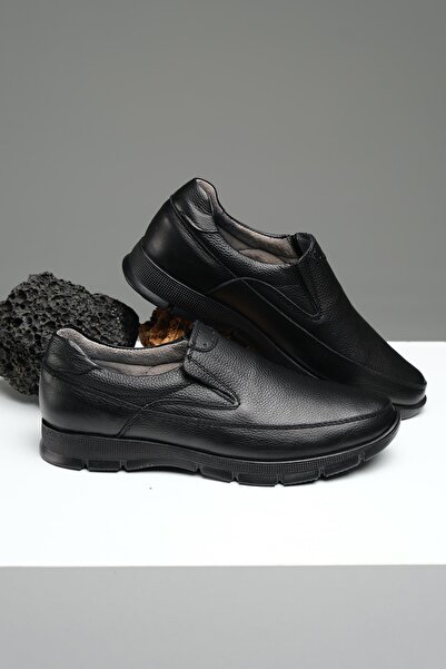 Oksit Ανδρικά παπούτσια από γνήσιο δέρμα Rix Laceless Orthopedic Heel Massage