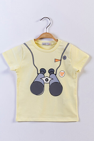 Toontoy Момчешка тениска с отпечатан рефлектор и бинокъл