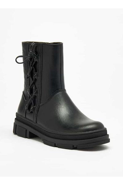 Lee Cooper Girls' Logo Detail Boots with Side Lace