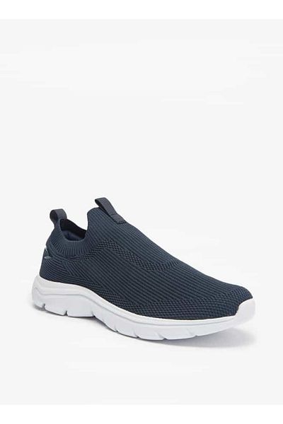 Dash Textured Slip-On Sports Shoes with Pull Tabs