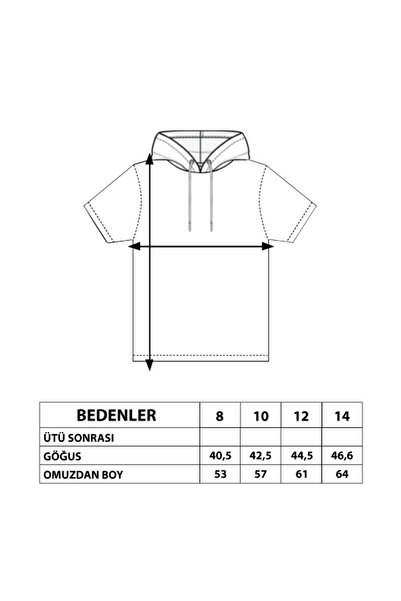 Toontoy Αγόρι - Ριγέ Λεπτομερές T-Shirt με κουκούλα