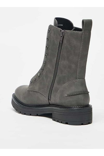 Celeste Women's Solid Ankle Boots with Zip Closure