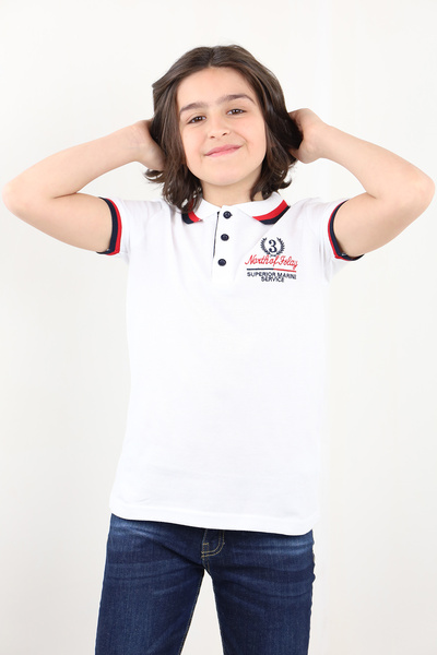 Toontoy Tricou pentru băieți cu detaliu de broderie