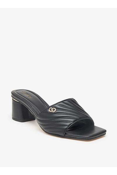 Celeste Women's Quilted Slip-On Sandals with Block Heel