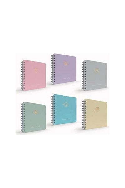 Gıpta GIPTA Micro Notes - 16x16 Spiralii Hard Cover, 100YP Ruled Notebook