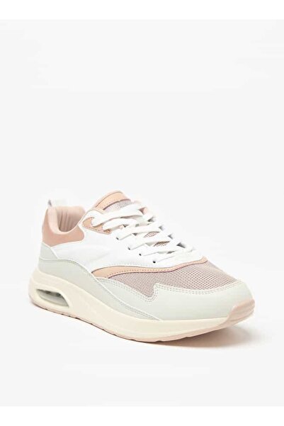 Flora Bella by Shoexpress حذاء رياضي Flora Bella Mesh ذو رباط ومزخرف بنسيج شب...