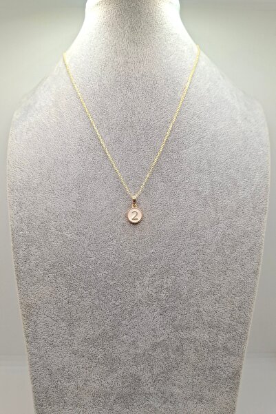 Han Ticarethane Gold Color Number 2 Necklace