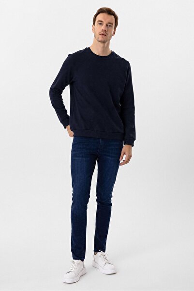 SÜVARİ O Neck Regular Fit Plain Sweatshirt