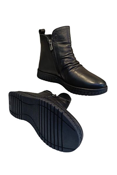 VOOG 23663 Γυναικείες μπότες άνεσης από γνήσιο δέρμα