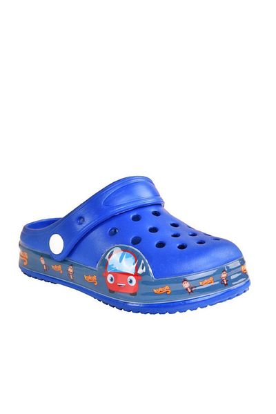 AkınalBella Kukuli Minky Boy's Blue Non-Slip Sole Slippers Sandals