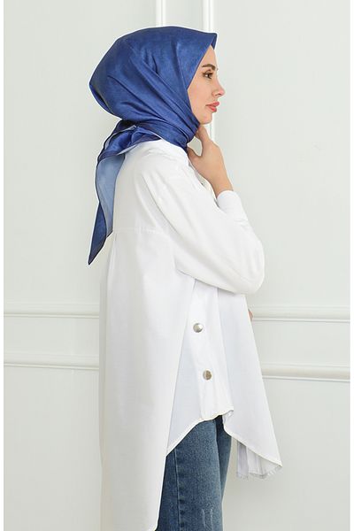 sefamerve Κασκόλ Karaca Crystal 81053-12 Navy Blue