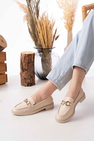 Saks Gardrop Γυναικεία Loafer Moccasin Casual Bockle Καθημερινά κομψά και άνετα παπούτσια