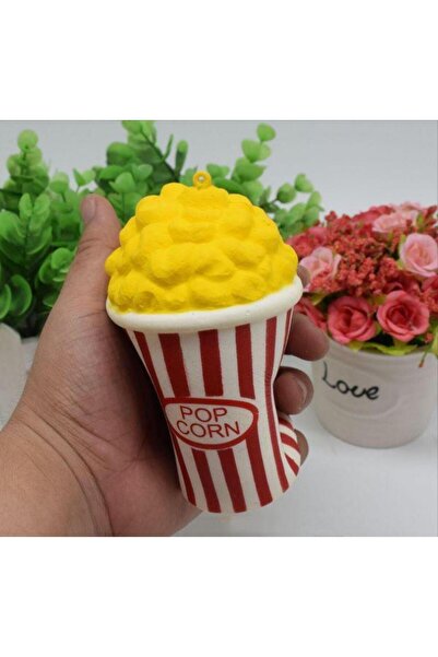 Genel Markalar Bardakta Mısır Yavaş Yükselen Squishy Sukuşi Anahtarlık Oyuncak Çanta Süsü